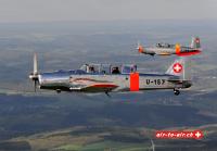 Pilatus P2 Pilatus P3Luftbilder air to air  D-ETAB