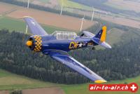 T6 north american air to air luftbilder 