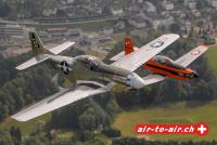 Mustang P51 Pilatus Pc7 air to air luftbilder