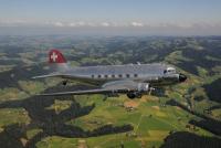 Douglas DC3 Swissair Luftbilder air to air